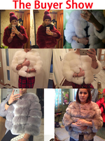 HJQJLJLS 2022 zima nowe mody damskie sztuczne futro kobiet czarny elegancki puszyste grube ciepłe sztuczne futro z lisów kurtka odzież wierzchnia 6